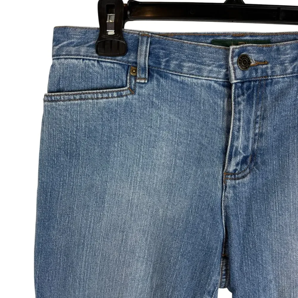 Lauren Ralph Lauren Capri Jean Women 8 Petite Blue Denim Stretch Classic Midcalf - Picture 6 of 12